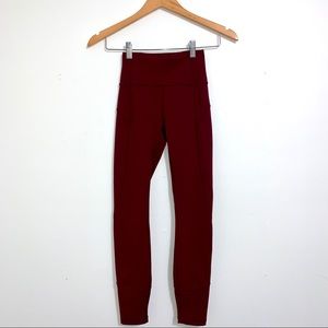 Lululemon In Movement leggings size 2 maroon